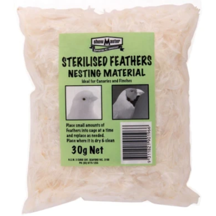 Sterilised Feathers Nesting Material 30G